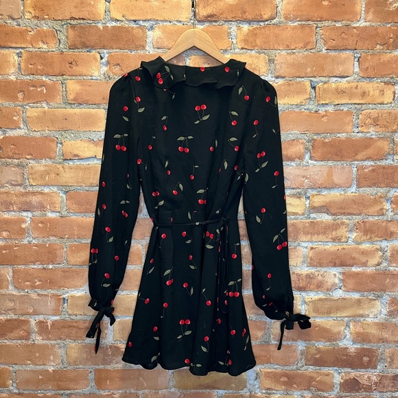 Tobi + Cherry Dress + Black and Red + Small - Picture 2 of 3